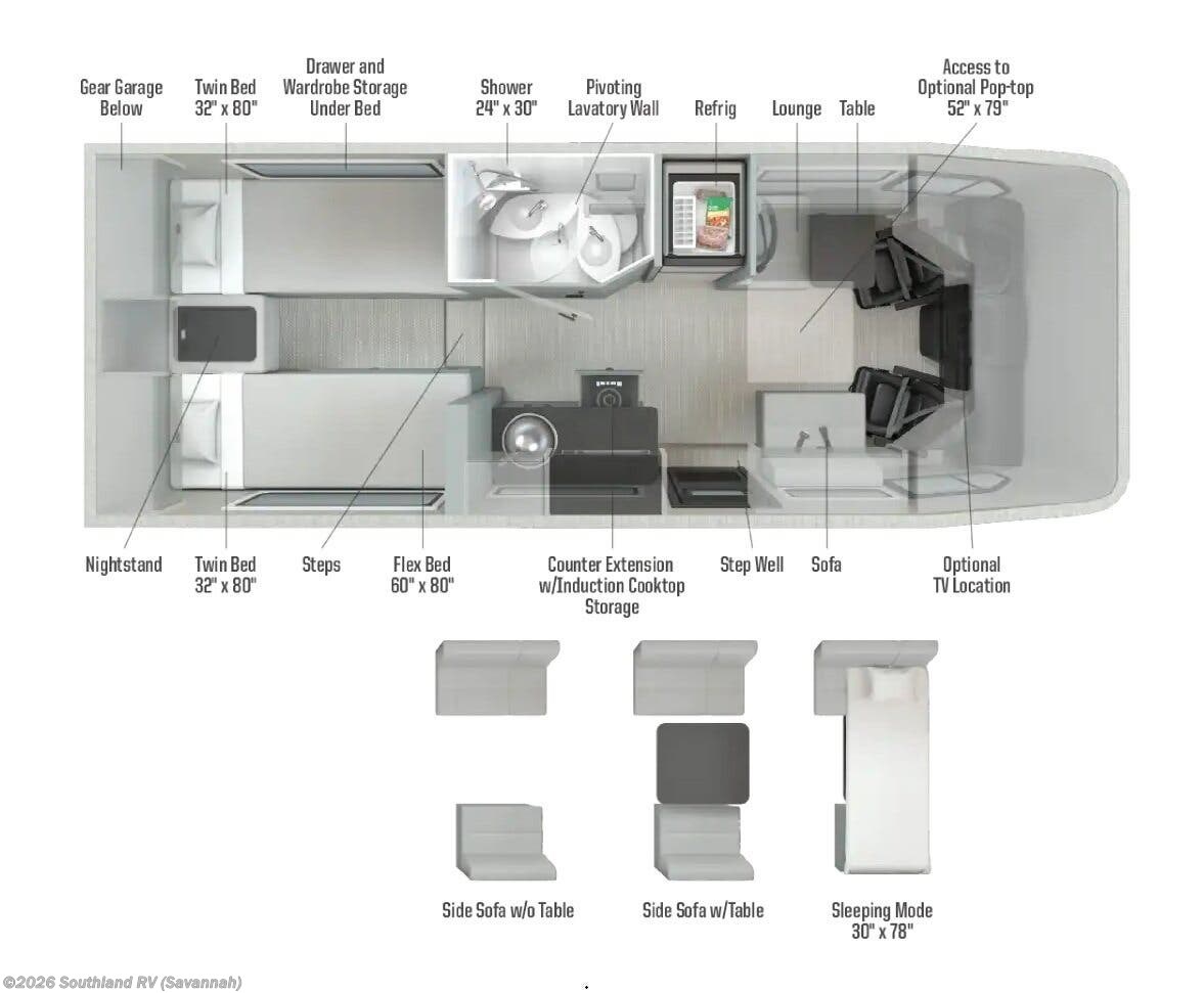 2027 Winnebago Ekko 23B - New Class C For Sale by Southland RV in Savannah, Georgia