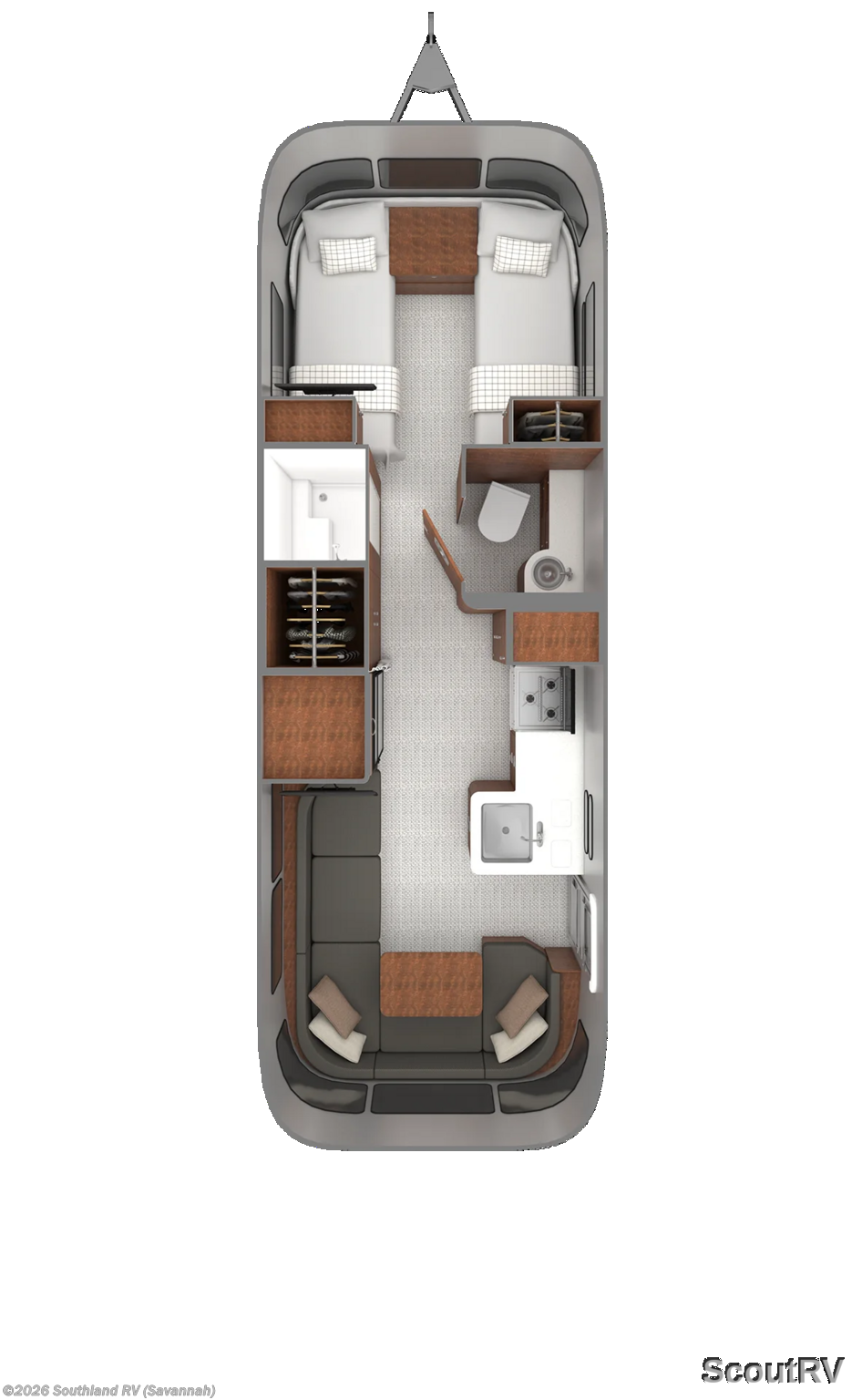 2027 Airstream Globetrotter 27FB Twin - New Travel Trailer For Sale by Southland RV in Savannah, Georgia