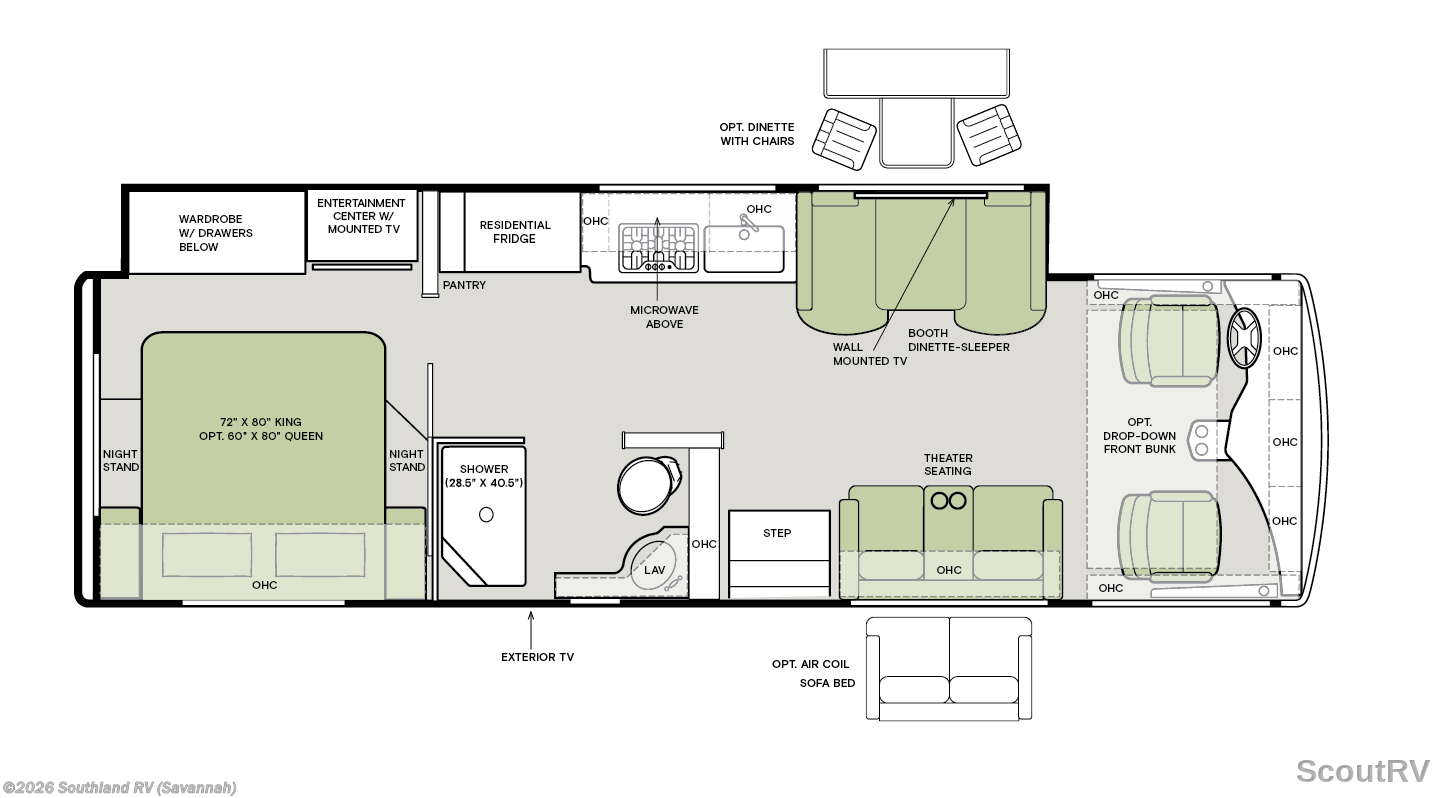 2027 Tiffin Allegro Open Road 29 NA - New Class A For Sale by Southland RV in Savannah, Georgia