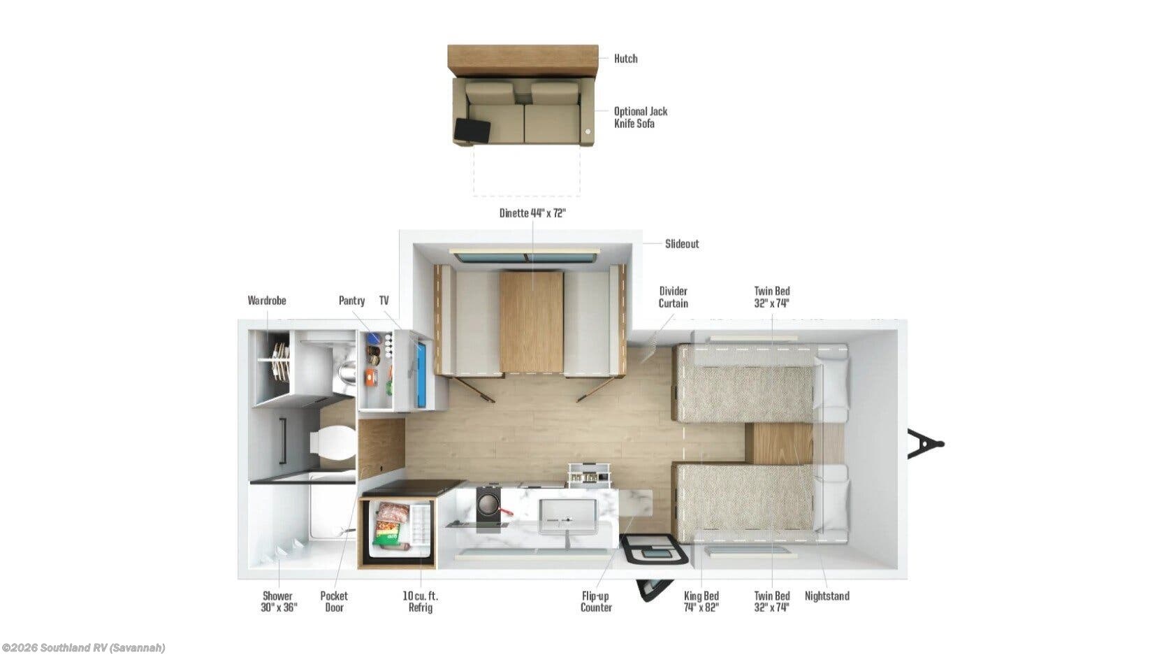 2027 Winnebago Micro Minnie 2108TB - New Travel Trailer For Sale by Southland RV in Savannah, Georgia