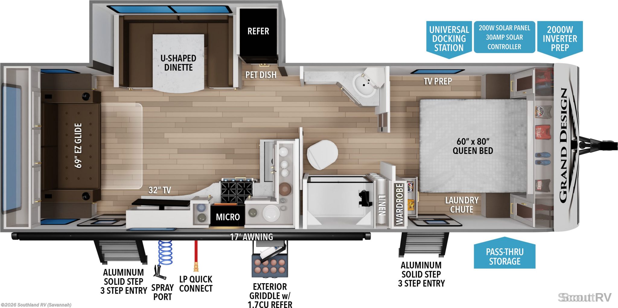 2027 Grand Design Transcend 245RLT - New Travel Trailer For Sale by Southland RV in Savannah, Georgia