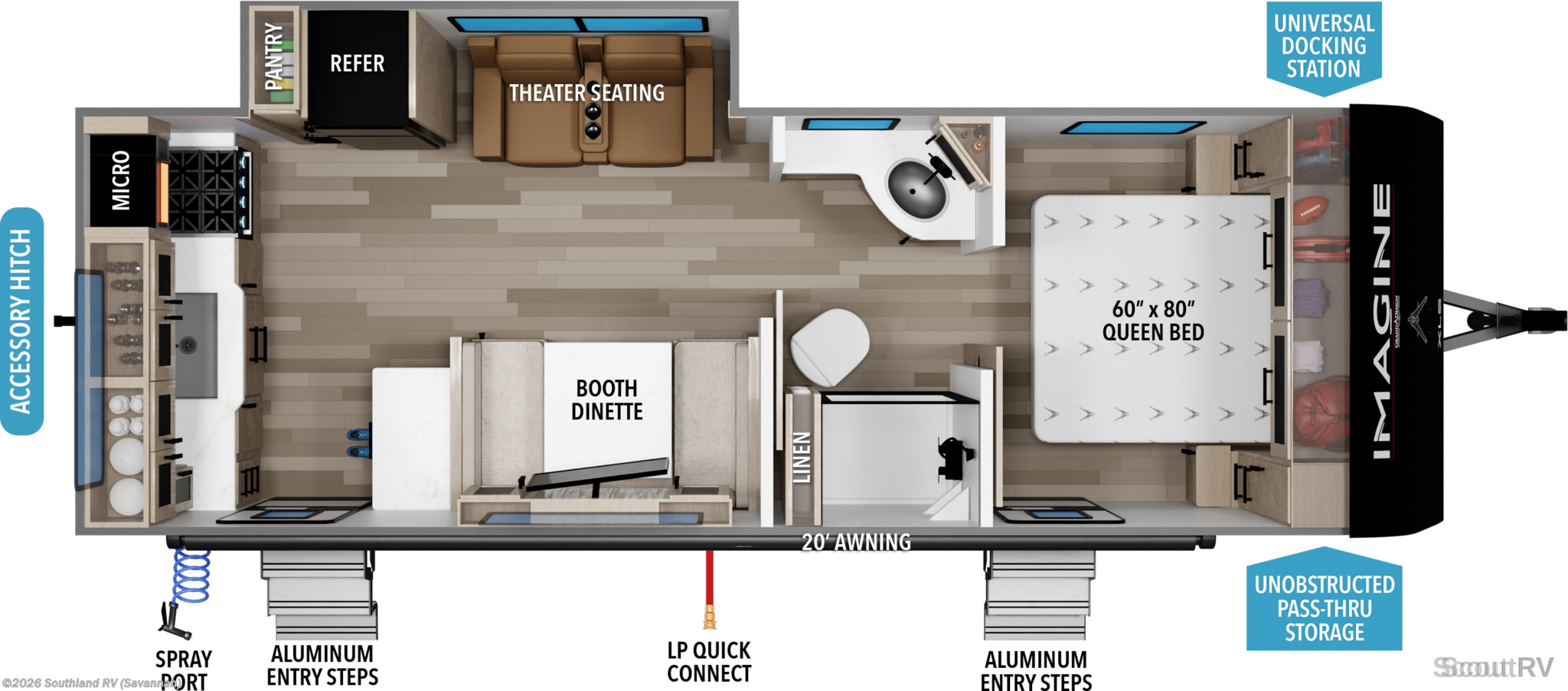 2026 Grand Design Imagine XLS 23LDE - New Travel Trailer For Sale by Southland RV in Savannah, Georgia