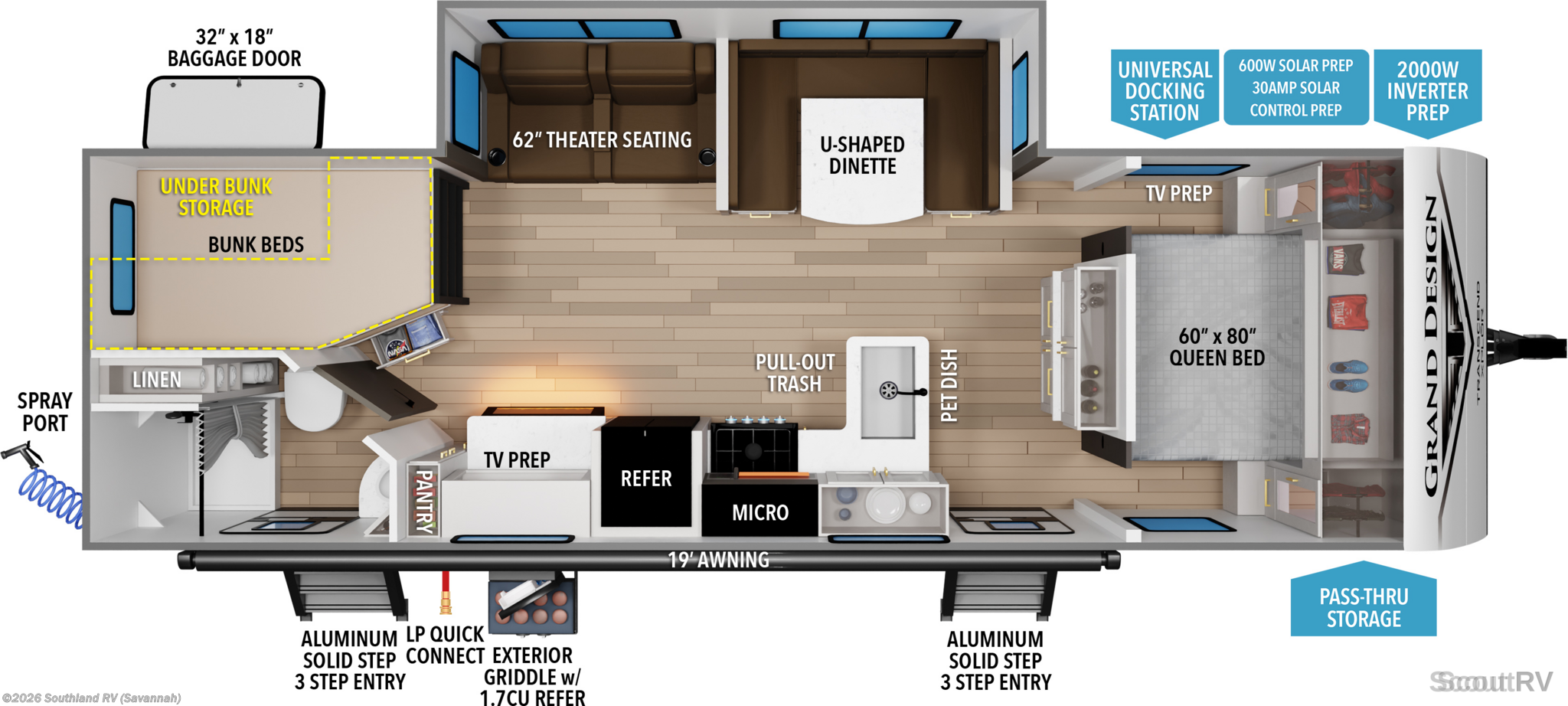 2026 Grand Design Transcend Xplor 27DBX - New Travel Trailer For Sale by Southland RV in Savannah, Georgia