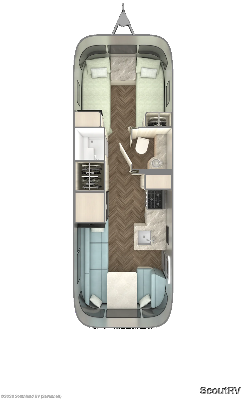 2026 Airstream International 27FB Twin - New Travel Trailer For Sale by Southland RV in Savannah, Georgia