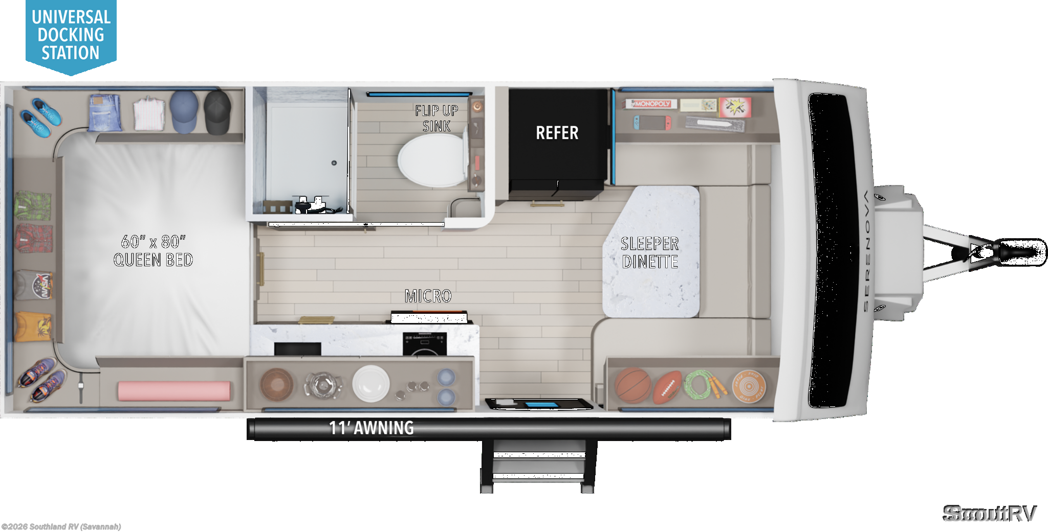 2026 Grand Design Serenova 160LG - New Travel Trailer For Sale by Southland RV in Savannah, Georgia
