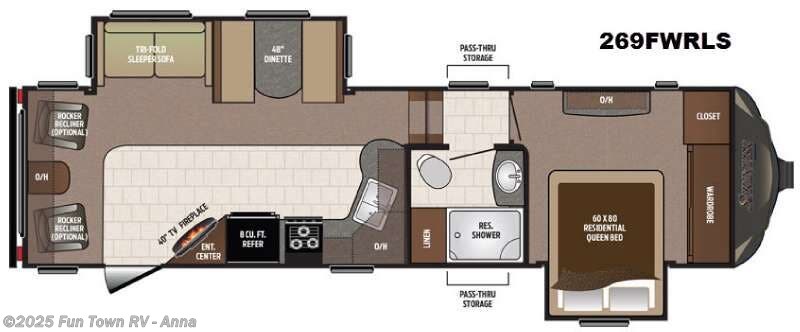 2016 Keystone Sprinter 269FWRLS - Used Fifth Wheel For Sale by Fun Town RV - Anna in Anna, Illinois features Slideout