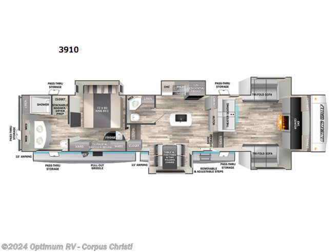 2023 Forest River Cherokee Arctic Wolf Suite 3910 - New Fifth Wheel For Sale by Optimum RV - Corpus Christi in Corpus Christi, Texas