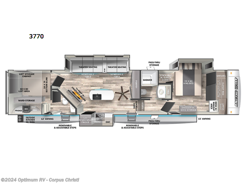 2023 Forest River Cherokee Arctic Wolf Suite 3770 RV for Sale in Corpus