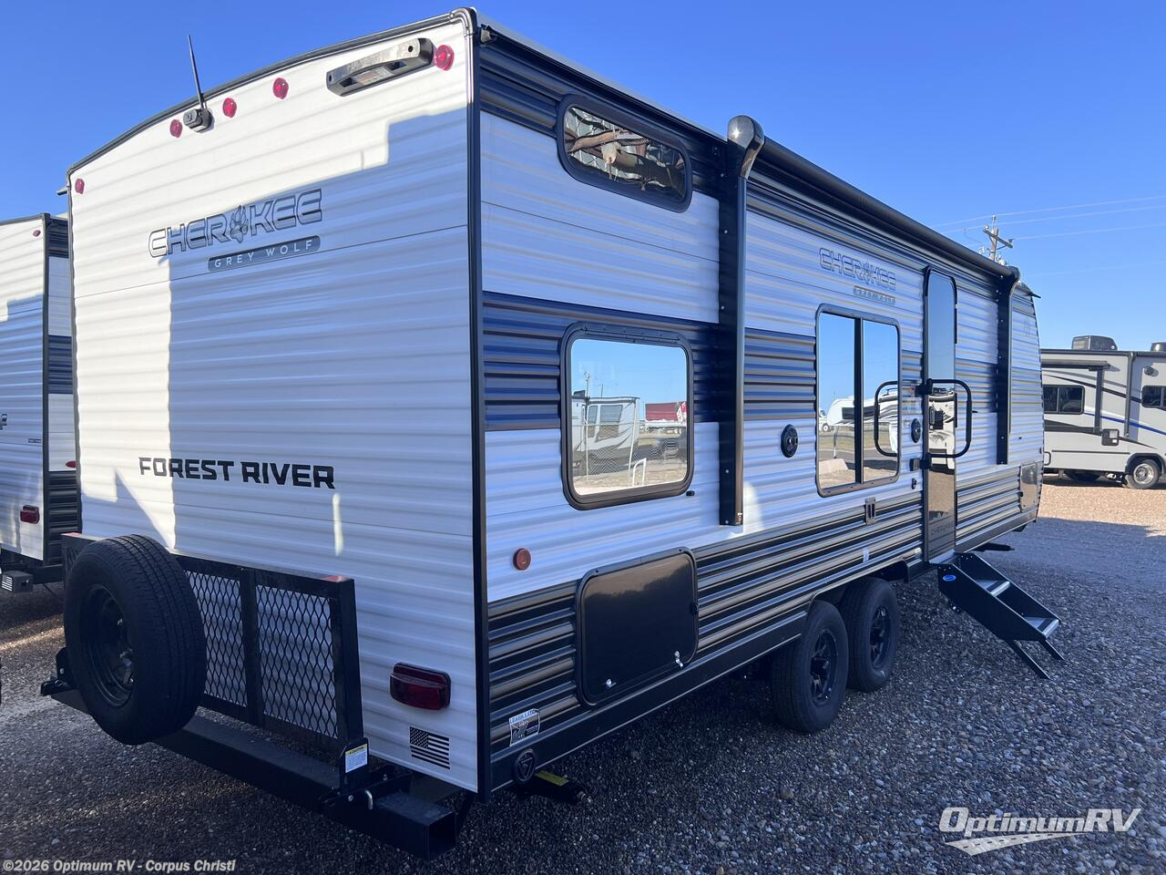 2025 Forest River Cherokee Wolf Den 26DJSE - New Travel Trailer For Sale by Optimum RV - Corpus Christi in Robstown, Texas features Awning