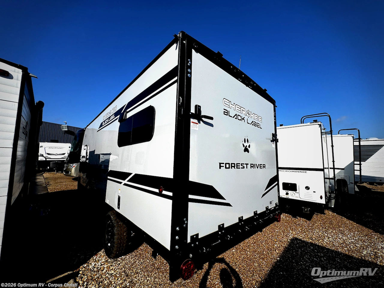 2026 Forest River Cherokee Grey Wolf Black Label 18RRBL - New Travel Trailer For Sale by Optimum RV - Corpus Christi in Robstown, Texas features Awning