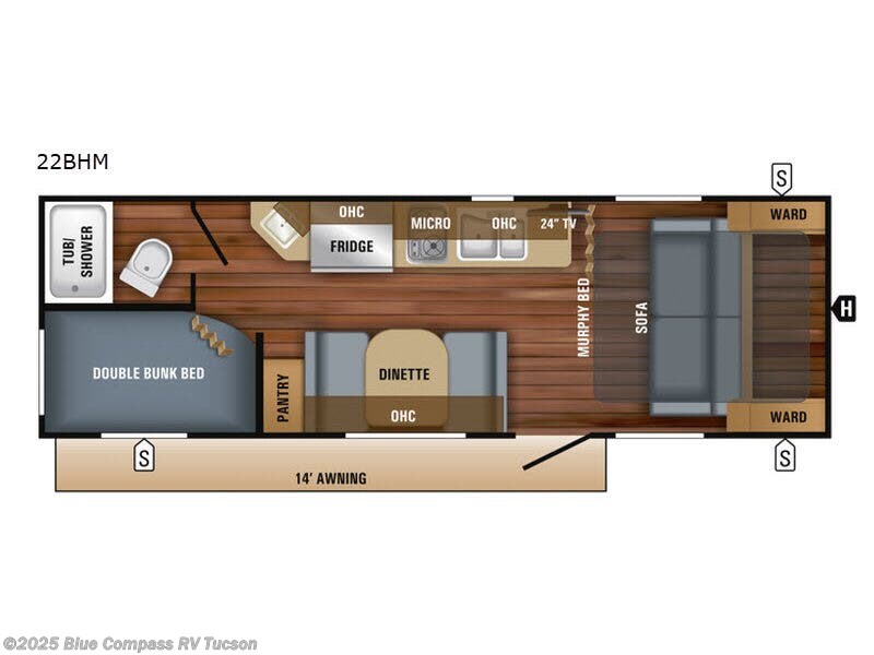 2018 Jayco Jay Feather 7 22 BHM - Used Travel Trailer For Sale by Blue Compass RV Tucson in Tucson, Arizona