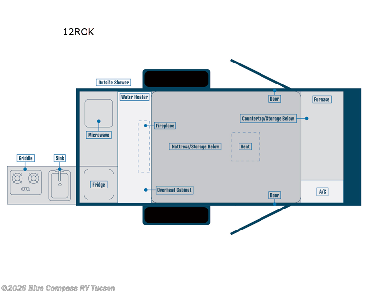2025 Forest River Aurora ROK 12 ROK - New Travel Trailer For Sale by Blue Compass RV Tucson in Tucson, Arizona
