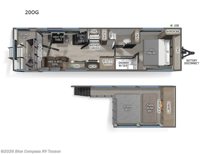 2026 Forest River Cherokee Timberwolf 20OG - New Destination Trailer For Sale by Blue Compass RV Tucson in Tucson, Arizona