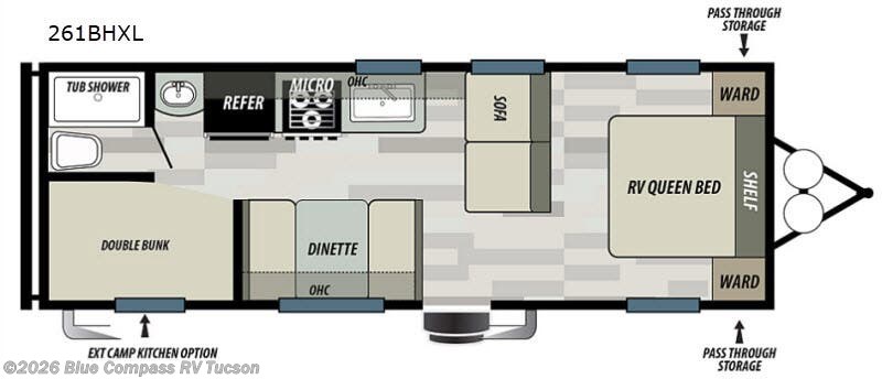 2018 Forest River Wildwood X-Lite 261BHXL - Used Travel Trailer For Sale by Blue Compass RV Tucson in Tucson, Arizona