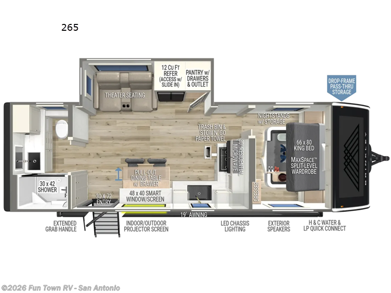 2025 Brinkley RV Model I 265 - New Travel Trailer For Sale by Fun Town RV - San Antonio in Cibolo, Texas features Slideout