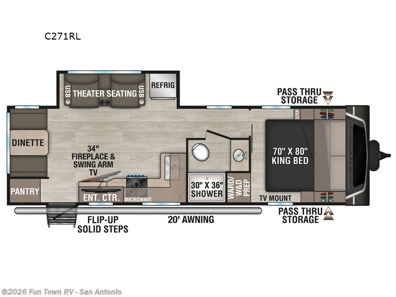 2026 K-Z Connect C271RL - New Travel Trailer For Sale by Fun Town RV - San Antonio in Cibolo, Texas features Slideout