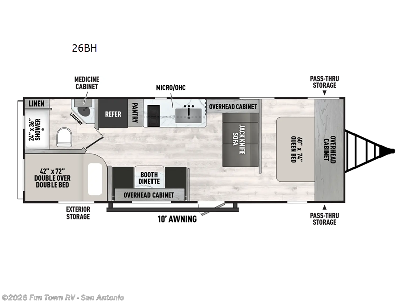 2026 Coachmen Clipper 5K Series 26BH - New Travel Trailer For Sale by Fun Town RV - San Antonio in Cibolo, Texas
