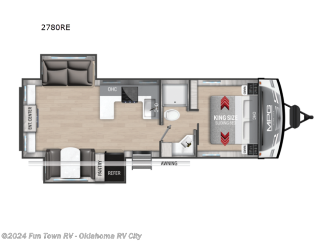 2024 Cruiser RV MPG 2780RE - New Travel Trailer For Sale by Fun Town RV - Oklahoma RV City in Oklahoma City, Oklahoma