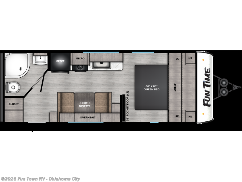 2026 CrossRoads Fun Time 195RB - New Travel Trailer For Sale by Fun Town RV - Oklahoma City in Oklahoma City, Oklahoma