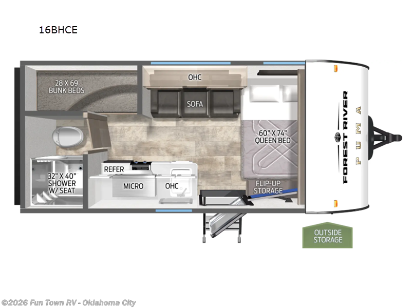 2026 Forest River Puma Camping Edition 16BHCE - New Travel Trailer For Sale by Fun Town RV - Oklahoma City in Oklahoma City, Oklahoma
