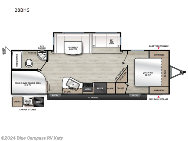 2024 Forest River Aurora 28BHS - New Travel Trailer For Sale by Blue Compass RV Katy in Katy, Texas