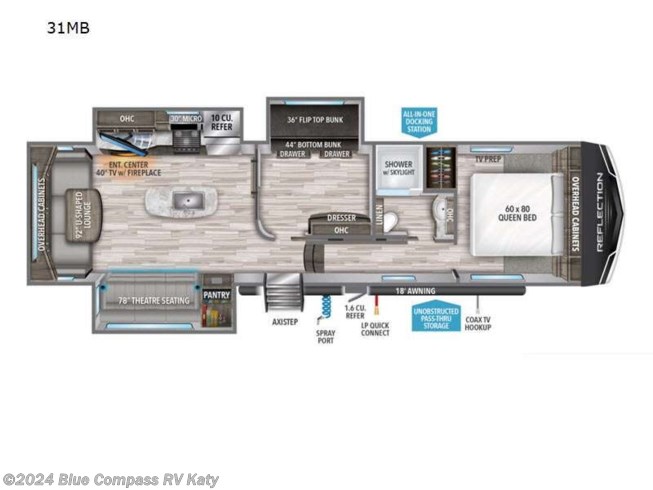 2022 Grand Design Reflection 31MB - Used Fifth Wheel For Sale by Blue Compass RV Katy in Katy, Texas