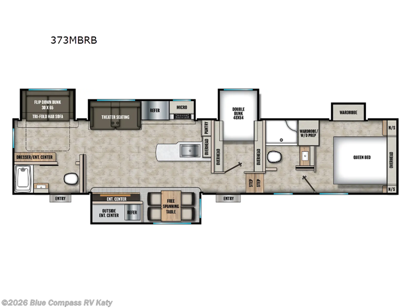 2026 Coachmen Chaparral 373MBRB - New Fifth Wheel For Sale by Blue Compass RV Katy in Katy, Texas features Slideout
