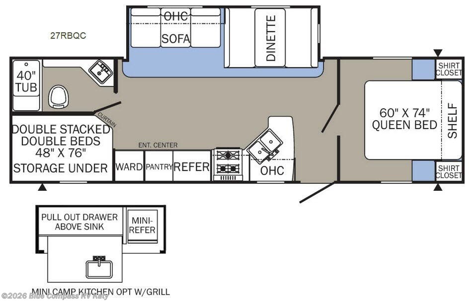 2017 Palomino Puma XLE 27RBQC - Used Travel Trailer For Sale by Blue Compass RV Katy in Katy, Texas features Slideout