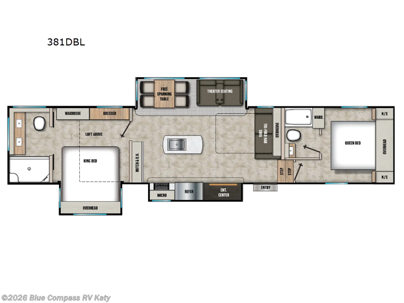 2026 Coachmen Chaparral 381DBL - New Fifth Wheel For Sale by Blue Compass RV Katy in Katy, Texas features Slideout