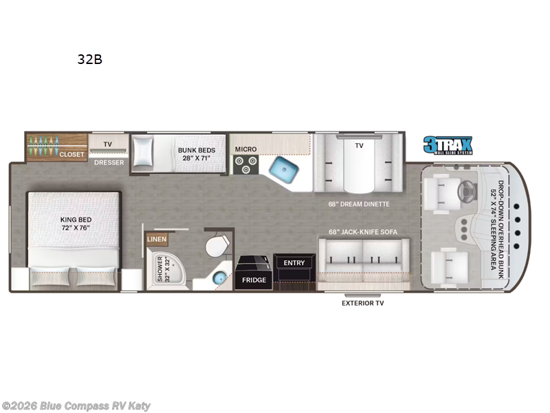 2026 Thor Motor Coach Resonate 32B - New Class A For Sale by Blue Compass RV Katy in Katy, Texas features Slideout