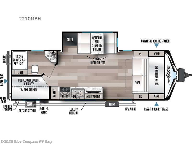 2023 East to West Alta 2210MBH - Used Travel Trailer For Sale by Blue Compass RV Katy in Katy, Texas features Slideout