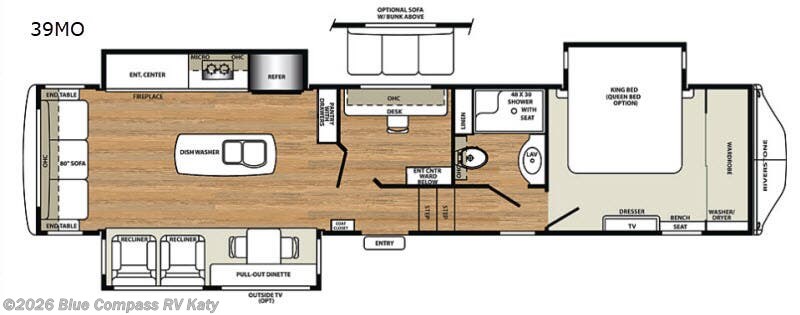 2018 Forest River RiverStone RiverStone 39MO - Used Fifth Wheel For Sale by Blue Compass RV Katy in Katy, Texas features Slideout