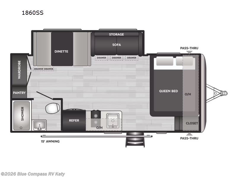 2024 Keystone Springdale Classic Mini 1860SS - Used Travel Trailer For Sale by Blue Compass RV Katy in Katy, Texas features Slideout