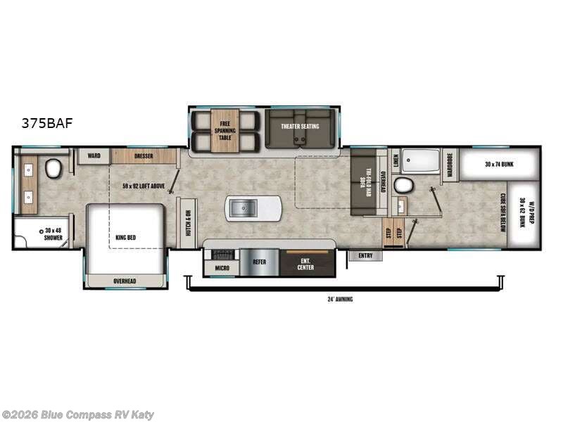 2027 Coachmen Chaparral 375BAF - New Fifth Wheel For Sale by Blue Compass RV Katy in Katy, Texas features Slideout