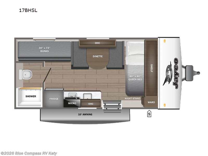 2027 Jayco Jay Feather Air SL 17BHSL - New Travel Trailer For Sale by Blue Compass RV Katy in Katy, Texas