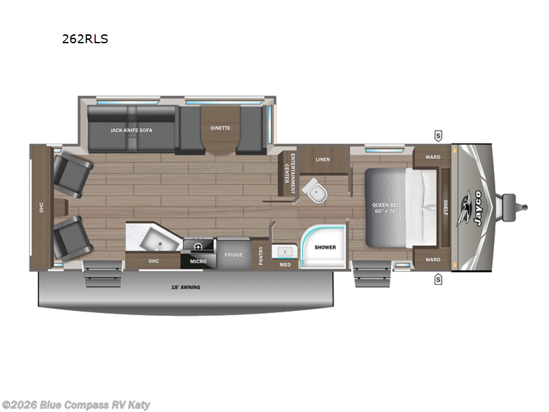2027 Jayco Jay Flight 262RLS - New Travel Trailer For Sale by Blue Compass RV Katy in Katy, Texas features Slideout
