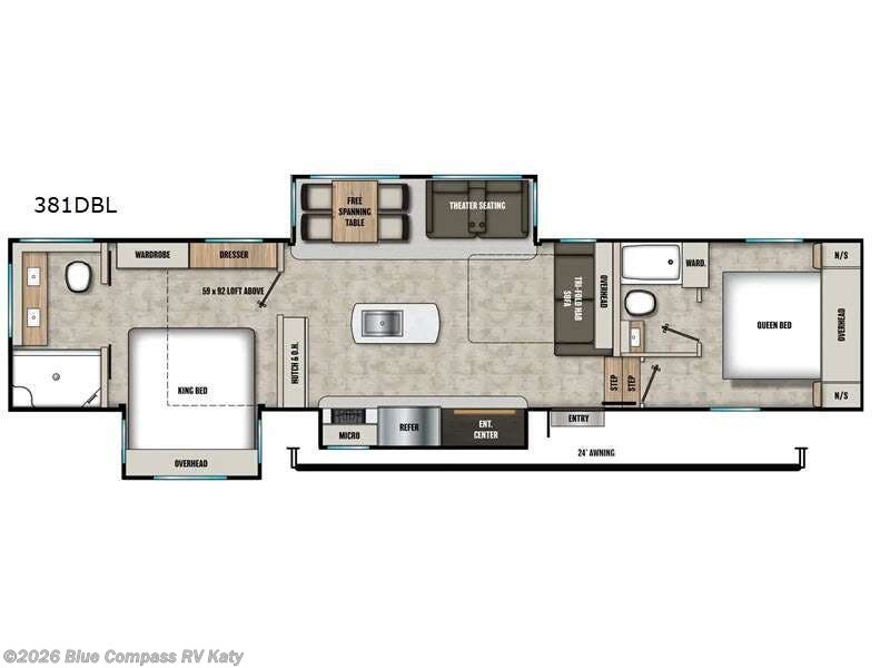 2027 Coachmen Chaparral 381DBL - New Fifth Wheel For Sale by Blue Compass RV Katy in Katy, Texas features Slideout