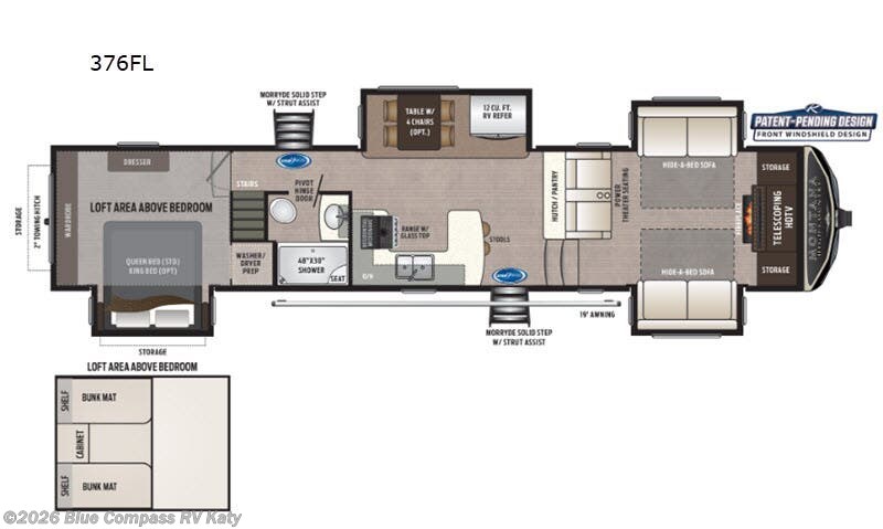 2020 Keystone Montana High Country 3761FL - Used Fifth Wheel For Sale by Blue Compass RV Katy in Katy, Texas features Slideout