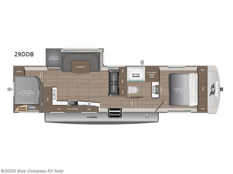 2027 Jayco Eagle 29DDB - New Fifth Wheel For Sale by Blue Compass RV Katy in Katy, Texas features Slideout