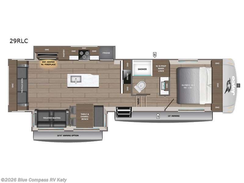 2027 Jayco Eagle 29RLC - New Fifth Wheel For Sale by Blue Compass RV Katy in Katy, Texas features Slideout