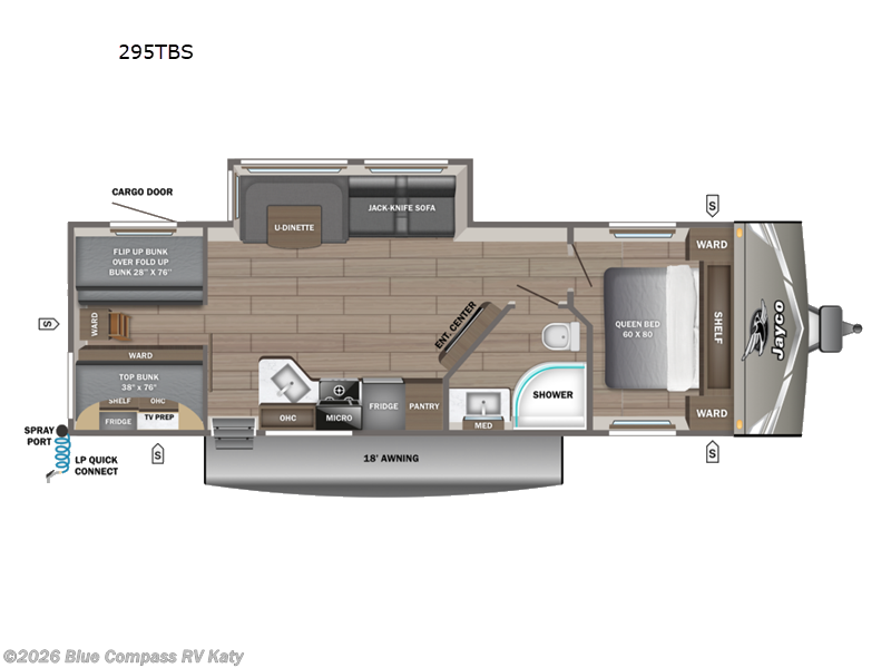 2027 Jayco Jay Flight 295TBS - New Travel Trailer For Sale by Blue Compass RV Katy in Katy, Texas features Slideout