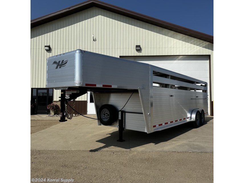 New 2024 Hillsboro 24&apos; Livestock Trailer - Three Compartments available in Douglas, North Dakota