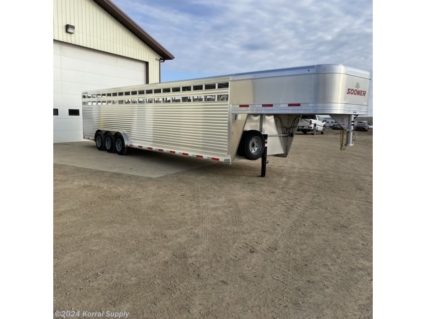 New 2024 Sooner SR7632 Livestock Trailer 32 Ft W/3 Compartments available in Douglas, North Dakota