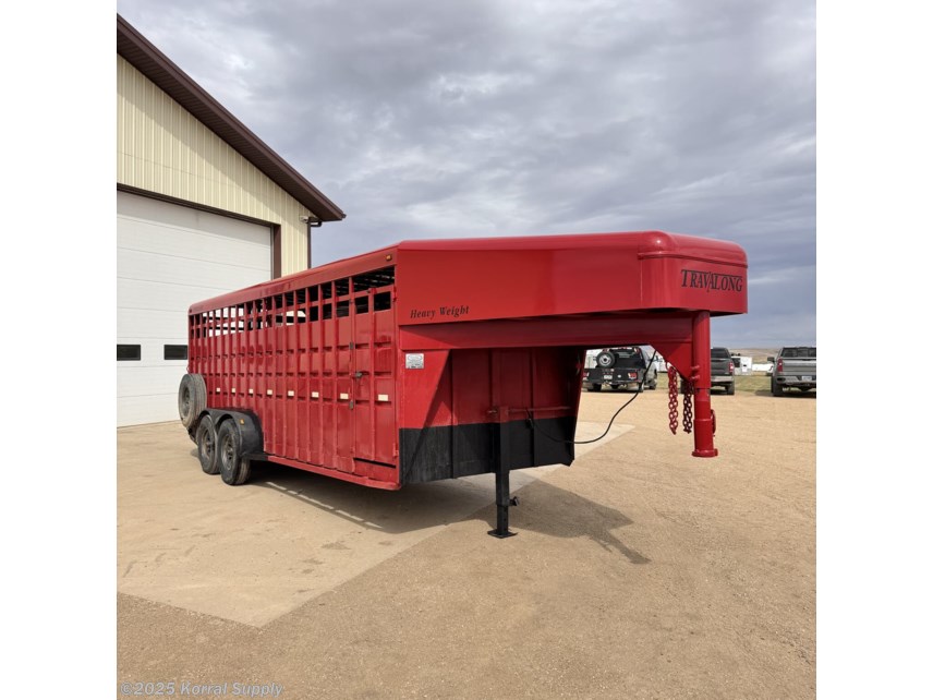 Used 2004 Travalong 20&apos; Livestock Trailer w/ Two Compartments available in Douglas, North Dakota