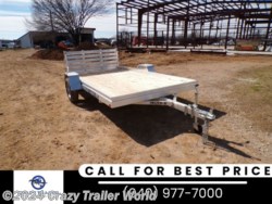 New 2024 Aluma 7812ESW 12&apos; Aluminum Wood Deck Utility Trailer available in Whitesboro, Texas