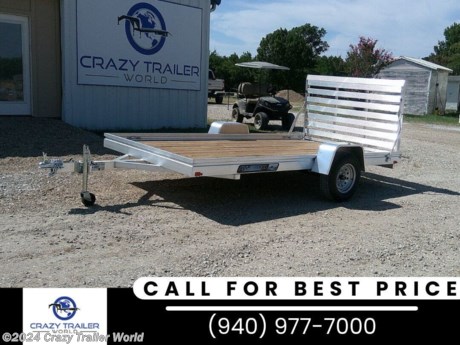 &lt;p&gt;stock # 275888&lt;/p&gt;
&lt;p&gt;&lt;span style=&quot;color: #212529; font-family: &#39;Open Sans&#39;, sans-serif; font-size: 16px; text-align: justify;&quot;&gt;This trailer is for sale at Crazy Trailer World in Whitesboro, Texas. We offer Rent To Own Financing and also offer traditional financing.&lt;/span&gt;&lt;/p&gt;
&lt;p&gt;&lt;strong&gt;&lt;span style=&quot;color: #212529; font-family: &#39;Open Sans&#39;, sans-serif; font-size: 16px; text-align: justify;&quot;&gt;Aluma 7812ESW-S-TG&lt;/span&gt;&lt;/strong&gt;&lt;/p&gt;
&lt;p&gt;&lt;span style=&quot;color: #212529; font-family: &#39;Open Sans&#39;, sans-serif; font-size: 16px; text-align: justify;&quot;&gt;78X12 Aluminum Utility&amp;nbsp;Trailer&lt;/span&gt;&lt;/p&gt;
&lt;p&gt;&lt;span style=&quot;color: #212529; font-family: &#39;Open Sans&#39;, sans-serif; font-size: 16px; text-align: justify;&quot;&gt;empty weight 900#&lt;/span&gt;&lt;/p&gt;
&lt;p&gt;&lt;span style=&quot;color: #212529; font-family: &#39;Open Sans&#39;, sans-serif; font-size: 16px; text-align: justify;&quot;&gt;bed size &lt;/span&gt;78&quot; x 147&quot;&lt;/p&gt;
&lt;p&gt;3500# Rubber torsion axle (rated at 2990#) - No brakes - Easy lube hubs&lt;/p&gt;
&lt;p&gt;&amp;bull; ST205/75R14 LRC Radial tires&amp;nbsp;&amp;nbsp;&lt;/p&gt;
&lt;p&gt;&amp;bull; Steel wheels,&amp;nbsp;&lt;/p&gt;
&lt;p&gt;&amp;bull; Aluminum fenders&lt;/p&gt;
&lt;p&gt;&amp;bull; 2 x 8 #1 grade pressure-treated floor&lt;/p&gt;
&lt;p&gt;&amp;bull; 7&quot; Heavy duty frame rail&lt;/p&gt;
&lt;p&gt;&amp;bull; A-Framed aluminum tongue&amp;nbsp; 2&quot; coupler&lt;/p&gt;
&lt;p&gt;&amp;bull; 4) Tie down loops (2 per side)&lt;/p&gt;
&lt;p&gt;&amp;bull; Swivel tongue jack,&amp;nbsp;&lt;/p&gt;
&lt;p&gt;&amp;bull; LED Lighting package, safety chains&lt;/p&gt;
&lt;p&gt;&amp;bull; Aluminum tailgate - 75.5&quot; x 44&quot; long&lt;/p&gt;
&lt;p&gt;&amp;bull; Overall width = 101.5&quot;&lt;/p&gt;
&lt;p&gt;&amp;nbsp;&lt;/p&gt;
&lt;p&gt;&amp;bull; Overall length =&amp;nbsp; 12&#39; - 200&quot;&amp;nbsp;&lt;/p&gt;
&lt;p&gt;5 Year Warranty&amp;nbsp;&lt;/p&gt;
&lt;p&gt;&lt;span style=&quot;color: #212529; font-family: &#39;Open Sans&#39;, sans-serif; font-size: 16px; text-align: justify;&quot;&gt;Please contact us to verify that this trailer is still available. All prices are subject to Tax, Title, Plates &amp;amp; Doc Fees. All Trailers are discounted for Cash or Finance Price ! We charge a convenience fee on credit card purchases. Crazy Trailer World Of Whitesboro Texas is located near Dallas Texas, Gainesville Texas, Sherman Texas, Denison Texas, Denton Texas, Little Elm Texas, Frisco Texas, Corinth Texas, Ardmore Oklahoma, Durant Oklahoma, The Colony Texas, Highland Village Texas, Allen Texas, Bonham Texas, Lewisville Texas, Plano Texas, Paris Texas, Wichita Falls Texas, Oklahoma City Oklahoma, Trenton Texas. Come see us for the best deal on Dump Trailers, Equipment Trailers, Flatbed Trailers, Skidloader Trailers, Tiltbed Trailer, Bobcat Trailer, Farm Trailer, Trash Trailer, Cleanup Trailer, Hotshot Trailer, Gooseneck Trailer, Trailor, Load Trail Trailers for sale, Utility Trailer, ATV Trailer, UTV Trailer, Side X Side Trailer, SXS Trailer, Mower Trailer, Truck Beds, Truck Flatbeds, Tank Trailers, Hydraulic Dovetail Trailers, MAX Ramp Trailer, Ramp Trailer, Deckover Trailer, Pintle Trailer, Construction Trailer, Contractor Trailer, Jeep Trailers, Buggy Hauler Trailers, Scissor Lift Trailers, Used Trailer, Car Hauler, Car Trailers, Lawncare Trailers, Landscape Trailers, Low Pro Trailers, Backhoe Trailers, Golf Cart Trailers, Side Load Trailers, Tall Sided Dump Trailer for sale, 3&#39; Tall Side Dump Trailer, 4&#39; tall side dump trailer, gooseneck dump trailer, fold down side dump trailers. We are also a Aluma Aluminum Trailer Dealer. We have Aluminum Trailers for sale in Texas.&lt;/span&gt;&lt;/p&gt;
&lt;p&gt;&lt;span style=&quot;font-size: 8pt;&quot;&gt;&lt;a href=&quot;https://www.crazytrailerworld.com/whitesboro&quot; rel=&quot;noopener noreferrer&quot;&gt;Crazy Trailer World&lt;/a&gt;&amp;nbsp;is not responsible for any Typos, Errors or misprints.&lt;/span&gt;&lt;/p&gt;
&lt;p&gt;&amp;nbsp;&lt;/p&gt;
&lt;p&gt;&lt;span style=&quot;font-size: 8pt;&quot;&gt;Follow Crazy Trailer World on social media:&lt;/span&gt;&lt;br&gt;&lt;span style=&quot;font-size: 8pt;&quot;&gt;&lt;a href=&quot;https://www.facebook.com/crazytrailerworldwhitesboro&quot; rel=&quot;noopener noreferrer&quot;&gt;Facebook&lt;/a&gt;&amp;nbsp;&lt;a href=&quot;https://www.instagram.com/crazytrailerworldwhitesboro/&quot; rel=&quot;noopener noreferrer&quot;&gt;Instagram&lt;/a&gt;&amp;nbsp;&lt;a href=&quot;https://www.youtube.com/@CrazyTrailerWorldWhitesboro&quot; rel=&quot;noopener noreferrer&quot;&gt;YouTube&lt;/a&gt; &lt;a href=&quot;https://www.tiktok.com/@ctw.whitesboro&quot;&gt;TikTok&lt;/a&gt;&lt;/span&gt;&lt;/p&gt;