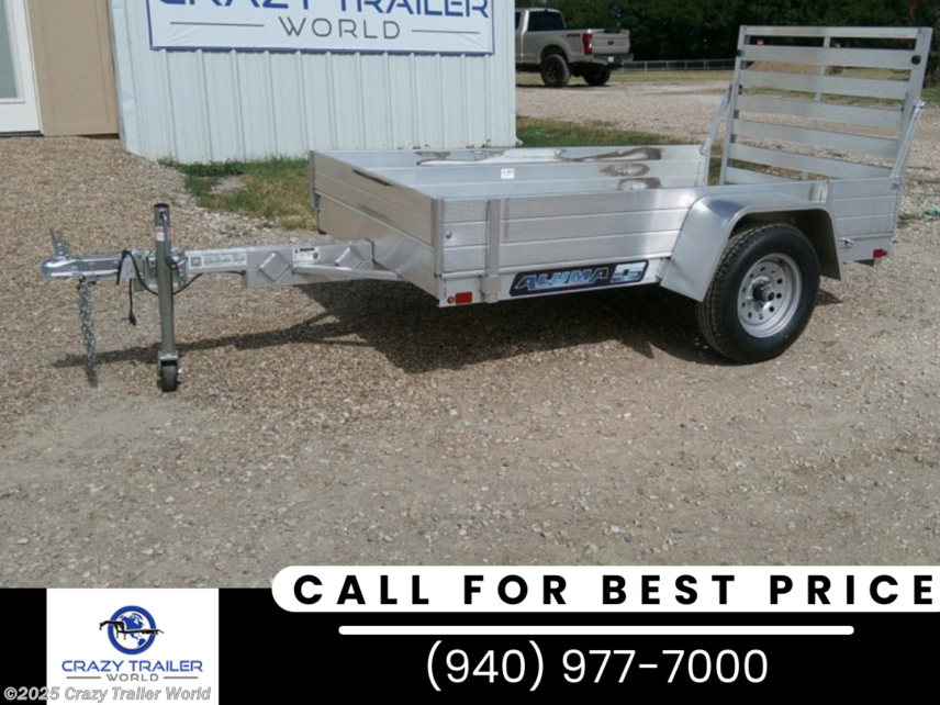 New 2024 Aluma 548S-TG 8&apos; Aluminum Utility Trailer available in Whitesboro, Texas