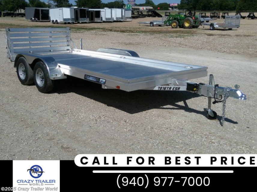 New 2024 Aluma 7816ESA-TA 16&apos; Aluminum Utility Trailer 7K GVWR available in Whitesboro, Texas