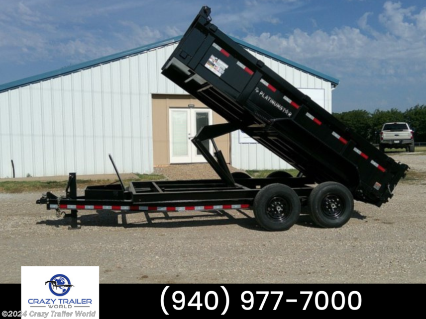 New 2023 DP Platinum Star 83X14 Dump Trailer 14K GVWR available in Whitesboro, Texas
