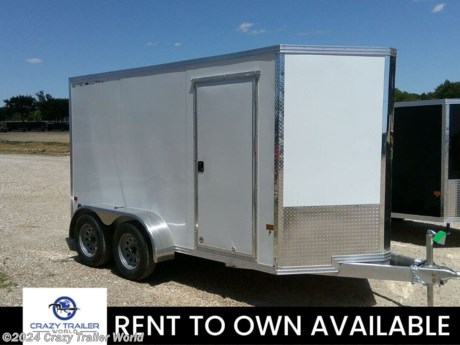 &lt;p&gt;&lt;em&gt;&lt;strong&gt;&lt;span style=&quot;color: #222222; font-family: Arial, Helvetica, sans-serif; font-size: small;&quot;&gt;Due to recent storm this trailer may have slight hail damage to roof&lt;/span&gt;&lt;/strong&gt;&lt;/em&gt;&lt;/p&gt;
&lt;p&gt;&amp;nbsp;&lt;/p&gt;
&lt;p&gt;Stock # RT001373&lt;/p&gt;
&lt;p&gt;&amp;nbsp;&lt;/p&gt;
&lt;p&gt;&lt;span style=&quot;color: #212529; font-family: &#39;Open Sans&#39;, sans-serif; font-size: 16px; text-align: justify;&quot;&gt;This trailer is for sale at Crazy Trailer World in Whitesboro, Texas. We offer Rent To Own Financing and also offer traditional financing.&lt;/span&gt;&lt;/p&gt;
&lt;p&gt;&amp;nbsp;&lt;/p&gt;
&lt;p&gt;&lt;strong&gt;&lt;span style=&quot;color: #212529; font-family: &#39;Open Sans&#39;, sans-serif; font-size: 16px; text-align: justify;&quot;&gt;New Stealth by Alcom C6X12STA-IF&lt;/span&gt;&lt;/strong&gt;&lt;/p&gt;
&lt;ul&gt;
&lt;li&gt;&lt;span style=&quot;color: #212529; font-family: &#39;Open Sans&#39;, sans-serif; font-size: 16px; text-align: justify;&quot;&gt;6X12 Enclosed Cargo Trailer&lt;/span&gt;&lt;/li&gt;
&lt;li style=&quot;text-align: justify;&quot;&gt;&lt;span style=&quot;color: #212529; font-family: Open Sans, sans-serif;&quot;&gt;&lt;span style=&quot;font-size: 16px;&quot;&gt;** INTEGRATED FRAME MODEL **&lt;/span&gt;&lt;/span&gt;&lt;/li&gt;
&lt;li style=&quot;text-align: justify;&quot;&gt;&lt;span style=&quot;color: #212529; font-family: Open Sans, sans-serif;&quot;&gt;&lt;span style=&quot;font-size: 16px;&quot;&gt;Front Style: V-Front, 24&quot;&lt;/span&gt;&lt;/span&gt;&lt;/li&gt;
&lt;li style=&quot;text-align: justify;&quot;&gt;&lt;span style=&quot;color: #212529; font-family: Open Sans, sans-serif;&quot;&gt;&lt;span style=&quot;font-size: 16px;&quot;&gt;2&quot; X 3&quot; Heavy Wall Integrated Frame&lt;/span&gt;&lt;/span&gt;&lt;/li&gt;
&lt;li style=&quot;text-align: justify;&quot;&gt;&lt;span style=&quot;color: #212529; font-family: Open Sans, sans-serif;&quot;&gt;&lt;span style=&quot;font-size: 16px;&quot;&gt;24&quot; O/C Roof Studs&lt;/span&gt;&lt;/span&gt;&lt;/li&gt;
&lt;li style=&quot;text-align: justify;&quot;&gt;&lt;span style=&quot;color: #212529; font-family: Open Sans, sans-serif;&quot;&gt;&lt;span style=&quot;font-size: 16px;&quot;&gt;16&quot; O/C Floor &amp;amp;&amp;nbsp;Wall Studs&lt;/span&gt;&lt;/span&gt;&lt;/li&gt;
&lt;li style=&quot;text-align: justify;&quot;&gt;&lt;span style=&quot;color: #212529; font-family: Open Sans, sans-serif;&quot;&gt;&lt;span style=&quot;font-size: 16px;&quot;&gt;Box Length: 12&#39;&lt;/span&gt;&lt;/span&gt;&lt;/li&gt;
&lt;li style=&quot;text-align: justify;&quot;&gt;&lt;span style=&quot;color: #212529; font-family: Open Sans, sans-serif;&quot;&gt;&lt;span style=&quot;font-size: 16px;&quot;&gt;Box Width: 72&quot;&lt;/span&gt;&lt;/span&gt;&lt;/li&gt;
&lt;li style=&quot;text-align: justify;&quot;&gt;&lt;span style=&quot;color: #212529; font-family: Open Sans, sans-serif;&quot;&gt;&lt;span style=&quot;font-size: 16px;&quot;&gt;Interior Height: 76&quot; (3&quot; additional height)&amp;nbsp;&lt;/span&gt;&lt;/span&gt;&lt;/li&gt;
&lt;li style=&quot;text-align: justify;&quot;&gt;&lt;span style=&quot;color: #212529; font-family: Open Sans, sans-serif;&quot;&gt;&lt;span style=&quot;font-size: 16px;&quot;&gt;Screwless .030 Bonded Sides&lt;/span&gt;&lt;/span&gt;&lt;/li&gt;
&lt;li style=&quot;text-align: justify;&quot;&gt;&lt;span style=&quot;color: #212529; font-family: Open Sans, sans-serif;&quot;&gt;&lt;span style=&quot;font-size: 16px;&quot;&gt;Axles: 2-3k Leaf Spring Axles w/ 4&quot; Drop&lt;/span&gt;&lt;/span&gt;&lt;/li&gt;
&lt;li style=&quot;text-align: justify;&quot;&gt;&lt;span style=&quot;color: #212529; font-family: Open Sans, sans-serif;&quot;&gt;&lt;span style=&quot;font-size: 16px;&quot;&gt;Brakes on both axles&lt;/span&gt;&lt;/span&gt;&lt;/li&gt;
&lt;li style=&quot;text-align: justify;&quot;&gt;&lt;span style=&quot;color: #212529; font-family: Open Sans, sans-serif;&quot;&gt;&lt;span style=&quot;font-size: 16px;&quot;&gt;24&quot; Stone Guard&lt;/span&gt;&lt;/span&gt;&lt;/li&gt;
&lt;li style=&quot;text-align: justify;&quot;&gt;&lt;span style=&quot;color: #212529; font-family: Open Sans, sans-serif;&quot;&gt;&lt;span style=&quot;font-size: 16px;&quot;&gt;Anodized Nose Cone&lt;/span&gt;&lt;/span&gt;&lt;/li&gt;
&lt;li style=&quot;text-align: justify;&quot;&gt;&lt;span style=&quot;color: #212529; font-family: Open Sans, sans-serif;&quot;&gt;&lt;span style=&quot;font-size: 16px;&quot;&gt;Tires: 15&quot; Silver Mod Wheels&amp;nbsp; 205/75R15&lt;/span&gt;&lt;/span&gt;&lt;/li&gt;
&lt;li style=&quot;text-align: justify;&quot;&gt;&lt;span style=&quot;color: #212529; font-family: Open Sans, sans-serif;&quot;&gt;&lt;span style=&quot;font-size: 16px;&quot;&gt;2 5/16&quot; Coupler&lt;/span&gt;&lt;/span&gt;&lt;/li&gt;
&lt;li style=&quot;text-align: justify;&quot;&gt;&lt;span style=&quot;color: #212529; font-family: Open Sans, sans-serif;&quot;&gt;&lt;span style=&quot;font-size: 16px;&quot;&gt;2000lb Center Jack w/ Foot&lt;/span&gt;&lt;/span&gt;&lt;/li&gt;
&lt;li style=&quot;text-align: justify;&quot;&gt;&lt;span style=&quot;color: #212529; font-family: Open Sans, sans-serif;&quot;&gt;&lt;span style=&quot;font-size: 16px;&quot;&gt;GVWR: 7,000&lt;/span&gt;&lt;/span&gt;&lt;/li&gt;
&lt;li style=&quot;text-align: justify;&quot;&gt;&lt;span style=&quot;color: #212529; font-family: Open Sans, sans-serif;&quot;&gt;&lt;span style=&quot;font-size: 16px;&quot;&gt;3/8&quot; Water Resistant Interior Walls&lt;/span&gt;&lt;/span&gt;&lt;/li&gt;
&lt;li style=&quot;text-align: justify;&quot;&gt;&lt;span style=&quot;color: #212529; font-family: Open Sans, sans-serif;&quot;&gt;&lt;span style=&quot;font-size: 16px;&quot;&gt;5/8&quot; Water Resistant Decking&lt;/span&gt;&lt;/span&gt;&lt;/li&gt;
&lt;li style=&quot;text-align: justify;&quot;&gt;&lt;span style=&quot;color: #212529; font-family: Open Sans, sans-serif;&quot;&gt;&lt;span style=&quot;font-size: 16px;&quot;&gt;Interior Cove Trim&lt;/span&gt;&lt;/span&gt;&lt;/li&gt;
&lt;li style=&quot;text-align: justify;&quot;&gt;&lt;span style=&quot;color: #212529; font-family: Open Sans, sans-serif;&quot;&gt;&lt;span style=&quot;font-size: 16px;&quot;&gt;3&quot; Exterior Trim&lt;/span&gt;&lt;/span&gt;&lt;/li&gt;
&lt;li style=&quot;text-align: justify;&quot;&gt;&lt;span style=&quot;color: #212529; font-family: Open Sans, sans-serif;&quot;&gt;&lt;span style=&quot;font-size: 16px;&quot;&gt;(1) Dome Light w/ Switch&lt;/span&gt;&lt;/span&gt;&lt;/li&gt;
&lt;li style=&quot;text-align: justify;&quot;&gt;&lt;span style=&quot;color: #212529; font-family: Open Sans, sans-serif;&quot;&gt;&lt;span style=&quot;font-size: 16px;&quot;&gt;Plastic Salem Vents&lt;/span&gt;&lt;/span&gt;&lt;/li&gt;
&lt;li style=&quot;text-align: justify;&quot;&gt;&lt;span style=&quot;color: #212529; font-family: Open Sans, sans-serif;&quot;&gt;&lt;span style=&quot;font-size: 16px;&quot;&gt;Exterior LED Lighting&lt;/span&gt;&lt;/span&gt;&lt;/li&gt;
&lt;li style=&quot;text-align: justify;&quot;&gt;&lt;span style=&quot;color: #212529; font-family: Open Sans, sans-serif;&quot;&gt;&lt;span style=&quot;font-size: 16px;&quot;&gt;Rear Ramp w/ Spring Assist&lt;/span&gt;&lt;/span&gt;&lt;/li&gt;
&lt;li style=&quot;text-align: justify;&quot;&gt;&lt;span style=&quot;color: #212529; font-family: Open Sans, sans-serif;&quot;&gt;&lt;span style=&quot;font-size: 16px;&quot;&gt;32&quot;X66&quot; Side Door w/ Paddle Handle &amp;amp; Piano Hinge&lt;/span&gt;&lt;/span&gt;&lt;/li&gt;
&lt;/ul&gt;
&lt;p&gt;&amp;nbsp;&lt;/p&gt;
&lt;p&gt;&lt;span style=&quot;color: #212529; font-family: &#39;Open Sans&#39;, sans-serif; font-size: 16px; text-align: justify;&quot;&gt;Please contact us to verify that this trailer is still available. All prices are subject to Tax, Title, Plates &amp;amp; Doc Fees. All Trailers are discounted for Cash or Finance Price ! We charge a convenience fee on credit card purchases. Crazy Trailer World Of Whitesboro Texas is located near Dallas Texas, Gainesville Texas, Sherman Texas, Denison Texas, Denton Texas, Little Elm Texas, Frisco Texas, Corinth Texas, Ardmore Oklahoma, Durant Oklahoma, The Colony Texas, Highland Village Texas, Allen Texas, Bonham Texas, Lewisville Texas, Plano Texas, Paris Texas, Wichita Falls Texas, Oklahoma City Oklahoma, Trenton Texas. Come see us for the best deal on Dump Trailers, Equipment Trailers, Flatbed Trailers, Skidloader Trailers, Tiltbed Trailer, Bobcat Trailer, Farm Trailer, Trash Trailer, Cleanup Trailer, Hotshot Trailer, Gooseneck Trailer, Trailor, Load Trail Trailers for sale, Utility Trailer, ATV Trailer, UTV Trailer, Side X Side Trailer, SXS Trailer, Mower Trailer, Truck Beds, Truck Flatbeds, Tank Trailers, Hydraulic Dovetail Trailers, MAX Ramp Trailer, Ramp Trailer, Deckover Trailer, Pintle Trailer, Construction Trailer, Contractor Trailer, Jeep Trailers, Buggy Hauler Trailers, Scissor Lift Trailers, Used Trailer, Car Hauler, Car Trailers, Lawncare Trailers, Landscape Trailers, Low Pro Trailers, Backhoe Trailers, Golf Cart Trailers, Side Load Trailers, Tall Sided Dump Trailer for sale, 3&#39; Tall Side Dump Trailer, 4&#39; tall side dump trailer, gooseneck dump trailer, fold down side dump trailers. We are also a Aluma Aluminum Trailer Dealer. We have Aluminum Trailers for sale in Texas.&lt;/span&gt;&lt;/p&gt;
&lt;p&gt;&amp;nbsp;&lt;/p&gt;
&lt;div style=&quot;box-sizing: border-box; color: #222222; font-family: Arial, Helvetica, sans-serif; font-size: small;&quot;&gt;
&lt;p&gt;&lt;span style=&quot;font-size: 8pt;&quot;&gt;Crazy Trailer World&amp;nbsp;is not responsible for any Typos, Errors or misprints.&lt;/span&gt;&lt;/p&gt;
&lt;p&gt;&amp;nbsp;&lt;/p&gt;
&lt;p&gt;&lt;span style=&quot;font-size: 8pt;&quot;&gt;Follow Crazy Trailer World on social media:&lt;/span&gt;&lt;br /&gt;&lt;span style=&quot;font-size: 8pt;&quot;&gt;Facebook&amp;nbsp;Instagram&amp;nbsp;YouTube TikTok&lt;/span&gt;&lt;/p&gt;
&lt;/div&gt;